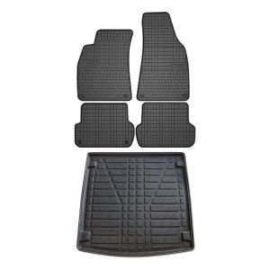 Audi A4 Avant Floor-Trunk Mats - Omac - El-Toro & YPS - Black - '01-'05